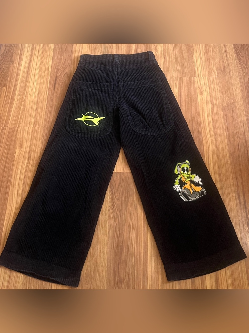 A.LAB Mega Rave Black Corduroy Baggy
Pants Y2K Size 26